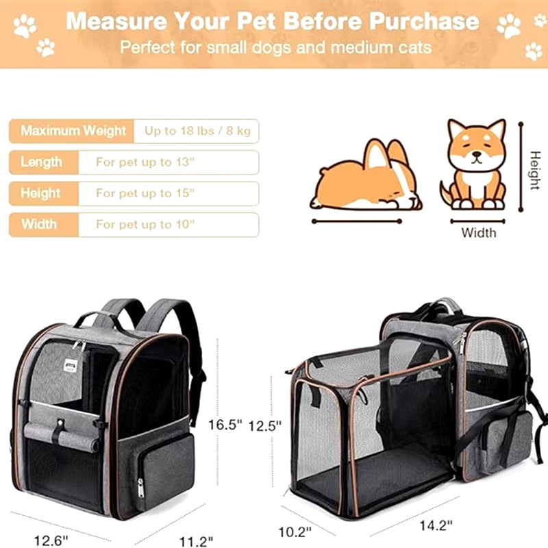 Foldable Puppy Backpack