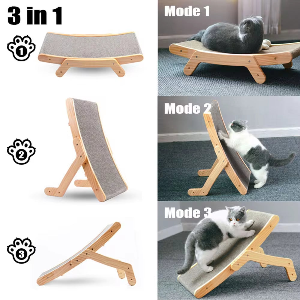 3 in 1 Scratching Post for Cats Training